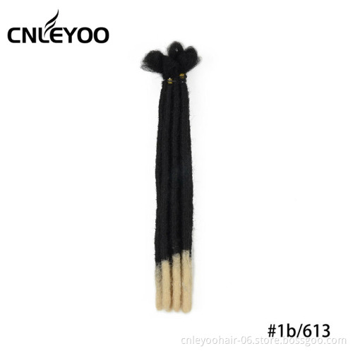 Factory Wholesale 10 Root Crochet Hair 100% Handmade Short and Long Dread Lock Extension For Daily Use